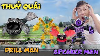 Hải Củ Cải Ghép Lego Drill Man, Speaker Man Và Câu Được Thuỷ Quái Dưới Sông Zoonomaly