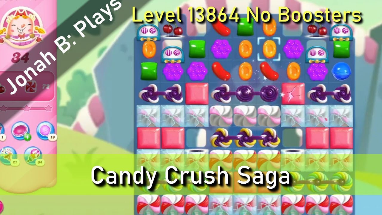 Candy Crush Saga Level 13864 No Boosters - YouTube