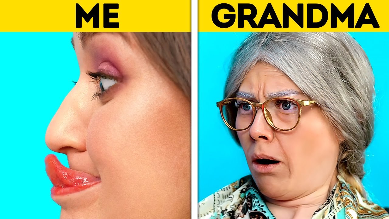 ME VS. GRANDMA || Cool Magic Tricks And Funny Tik Tok Challenges To Try With Friends And Relatives