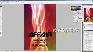 Free psd Graphics Dance Beat  flyer psd template