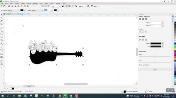 Corel Draw Tips & Tricks Put a word into a Guitar Shape