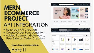 #011 Mern ECommerce Project User Side: How to create Order , Added Payment Gateway and Implement