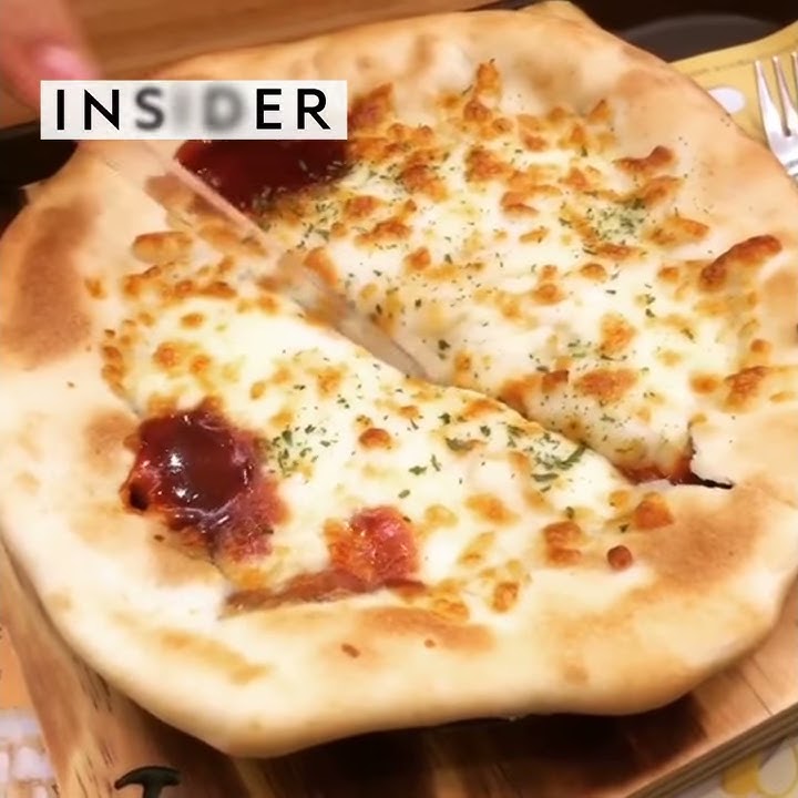 This restaurant fuses a South Korean staple and cheese pizza