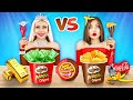 Expensive vs Cheap Food Challenge | RICH VS BROKE Snacks Funny Situations & FOOD WARS by RATATA COOL