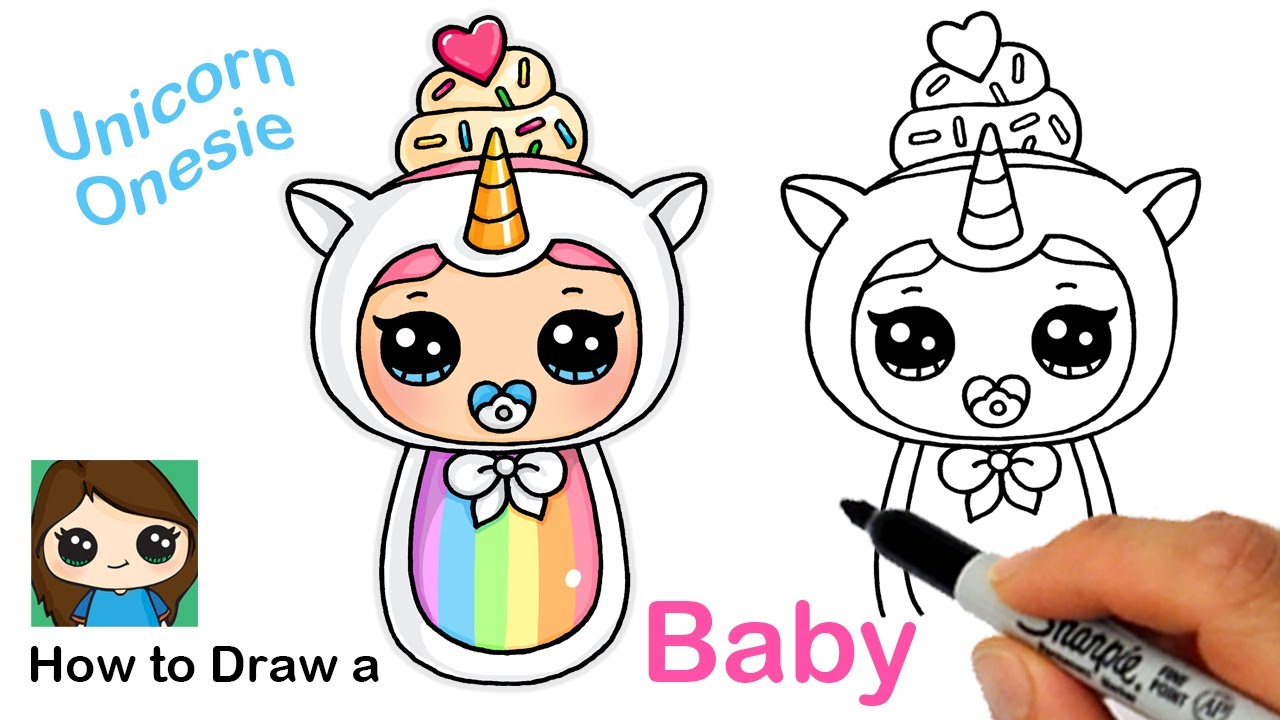 How To Draw A Baby Unicorn Step By Step