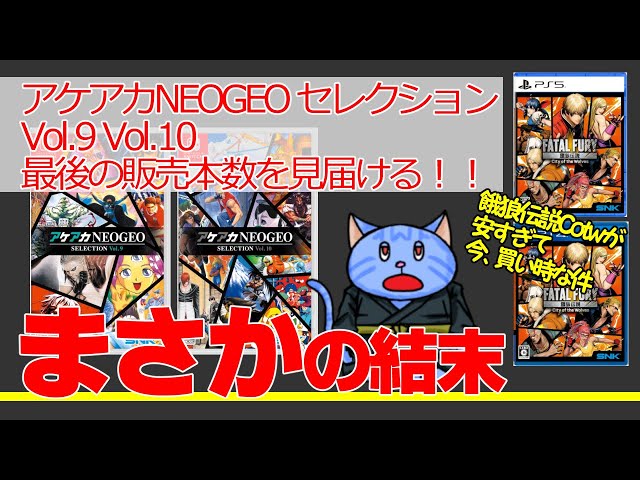 Thank you ACA NEOGEO! Let's go check out the final sales rankings