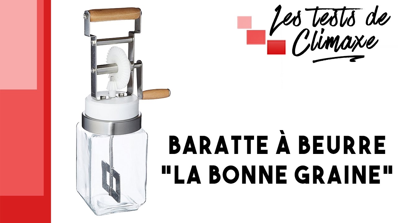 Test d'une baratte à beurre La bonne graine 