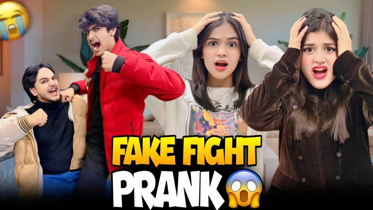 ABUBAKAR & ALI FAKE FIGHT PRANK // ALISHA ALIZEH SHOCKED