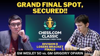 GM Wesley So vs GM Grigoriy Oparin CCT Tour Chess.com Classic 2024 Division II Losers Bracket FINALS
