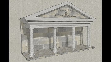 Making Tuscan Order Dimension Calculations using SketchUp