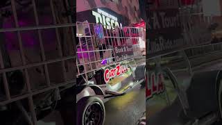 Giant Shopping Trolley Cartzilla, cruising the Vegas Strip! #getlostnow #travel #vegas #lasvegas