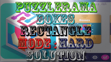 Puzzlerama Android Game play (Boxes Hard Level 01-25)