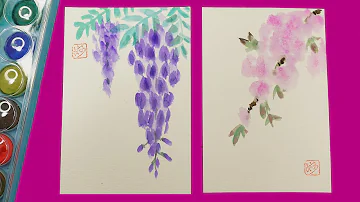 かわいい和風イラスト 簡単2分 スイートピー 春の絵手紙の描き方 100均マーカー ハガキ絵 墨絵 一筆画 かわいい花のイラスト 3月 4月 5月 Mp3