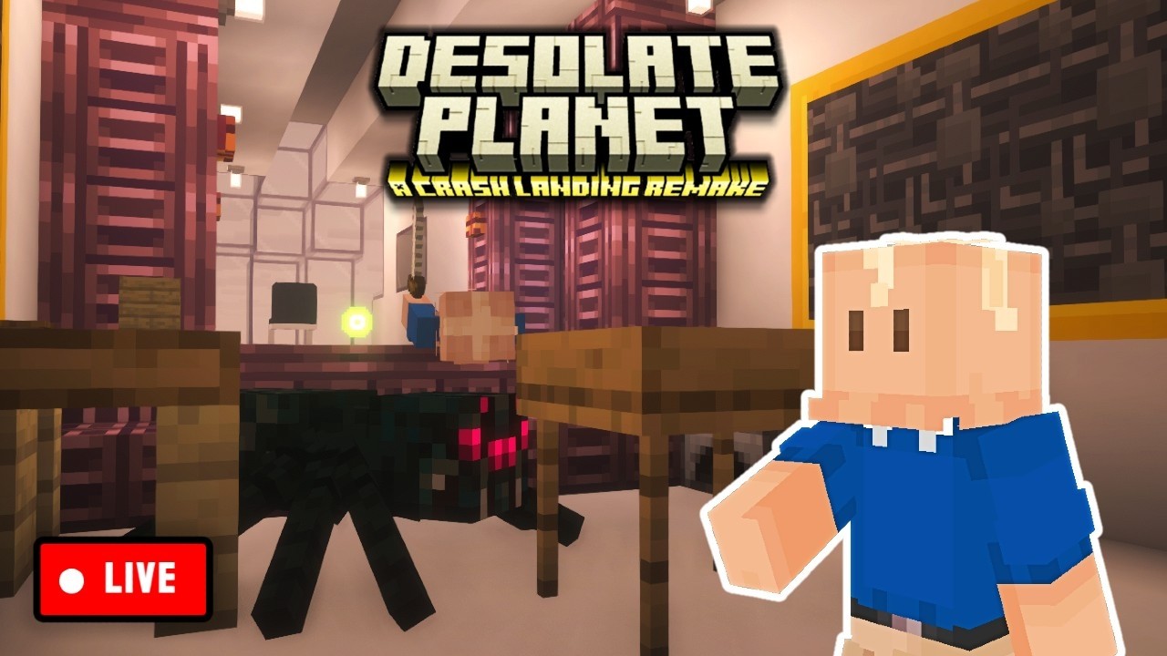Surviving a Desolate Planet in Minecraft! x4 - LIVE - YouTube