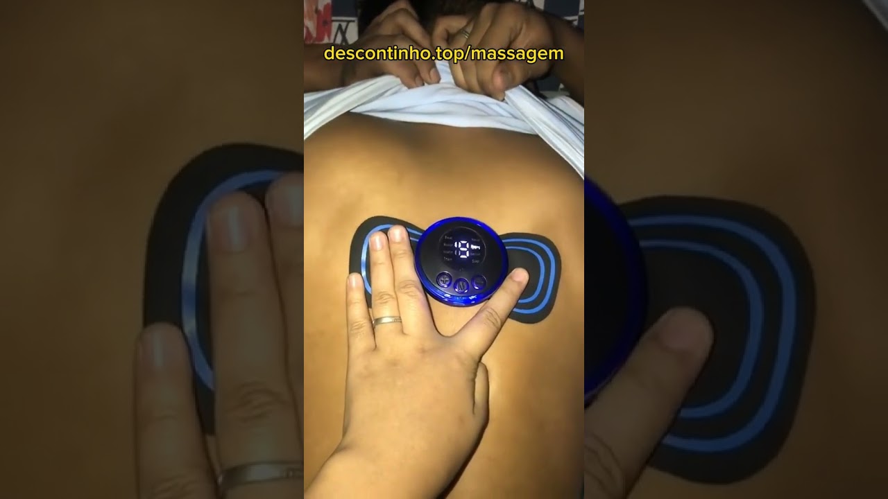 Mini massageador elétrico portátil cervical EMS Alivia dores corpo, pernas, costas, pescoço...
