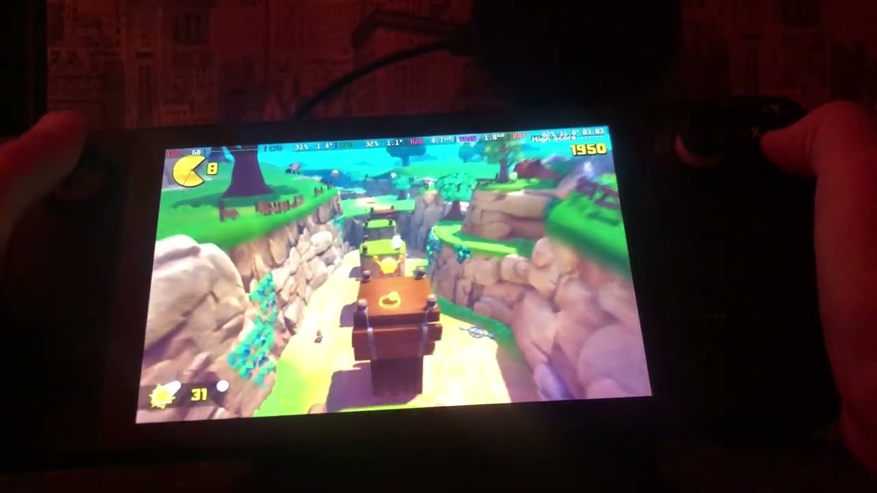 Pac-Man World 2 Re-Pac gameplay on Steam Deck LCD