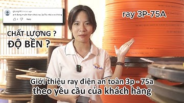 Giới thiệu ray điện an toàn 3p-75A Trung Quốc