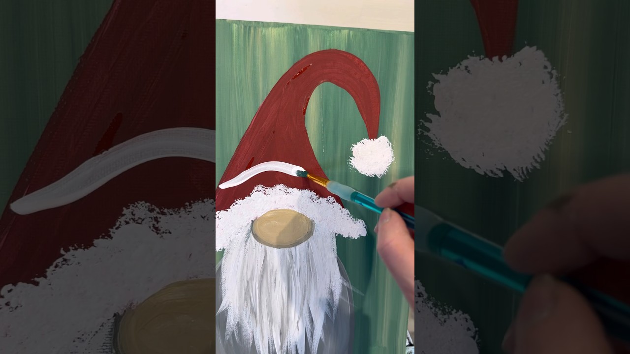 [clip] How to Paint a Christmas Gnome! 