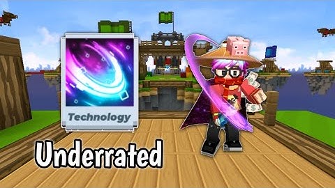 Playing Bedwars With Technology Sword Effect [Blockman Go]