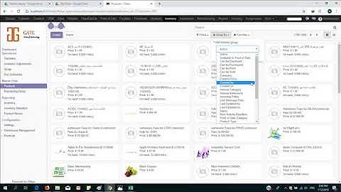 how to do filter, group by and set favorites on odoo