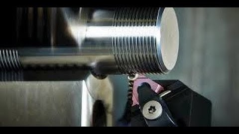 Thread Turning on Lathe-Design,program and machine-NXCAM