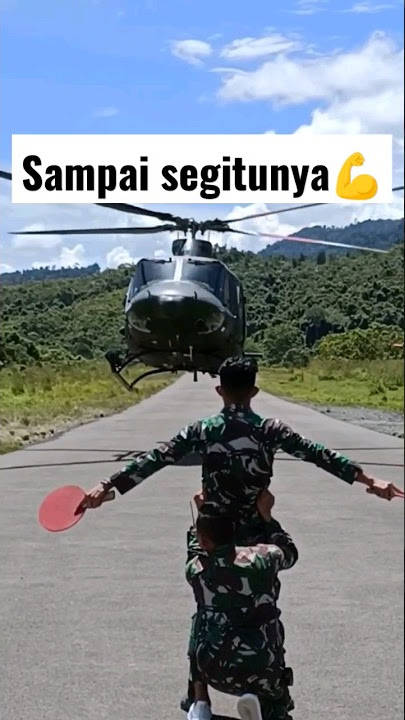 Gak bahaya tah❓terlalu dekat juru parkir #prajurittni #helicopter  #shorts
