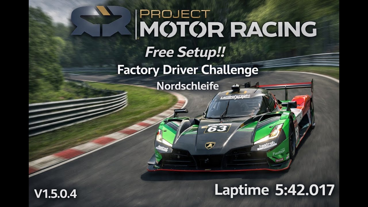 Lamborghini SC63 LMDh @ Nordschleife 5:42 Setup | Project Motor