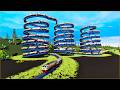 3 Spiral Train Tracks Similar to Shockbreakers😱The Train Rotates Climbs Up and Down Thrilling🚂Trainz