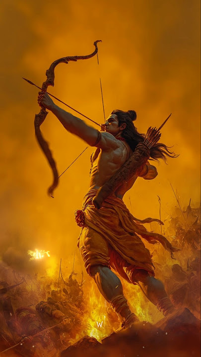The path of Dharma is illuminated by the light of Shri Rama. 🙏 #LordRama #Dharma #Inspiration