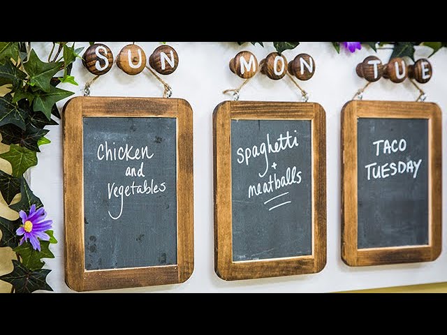 DIY Chalkboard Menu