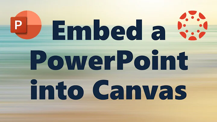 Как вставить презентацию PowerPoint в Canvas