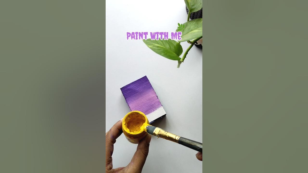 Paint With Me 💚 Wait Till End!! shorts satisfying art acrylic 