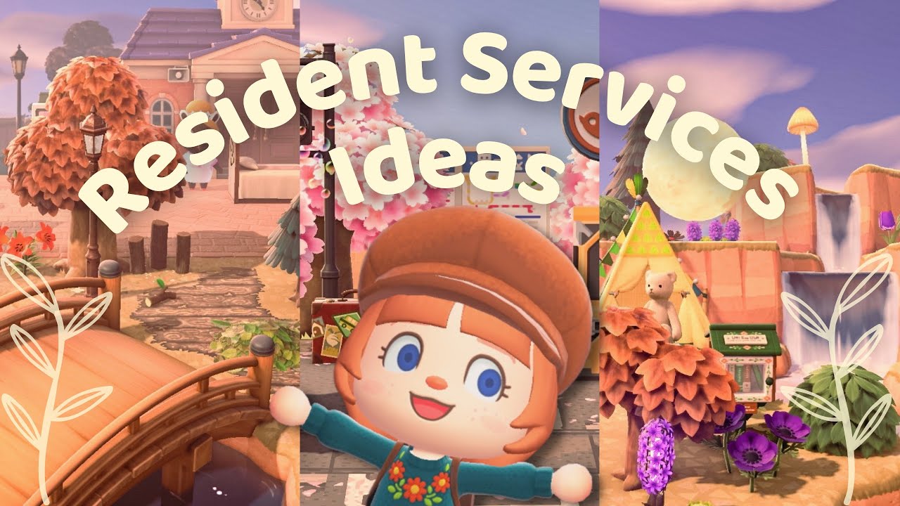15 Ways to Decorate Around Resident Services in Animal Crossing 👀 YouTube
