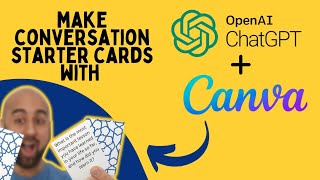 Create Conversation Starters Cards with ChatGPT and Canva for any Event! screenshot 4