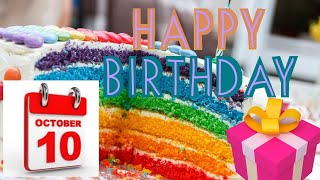 10 October birthday wishes||Happy Birthday Video||Happy Birthday greeting