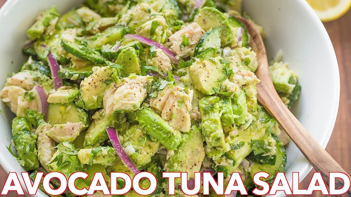 Healthy Avocado Tuna Salad Recipe + Light Lemon Dr...