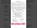 bed syllabus 2026 Arts #odisha #exam