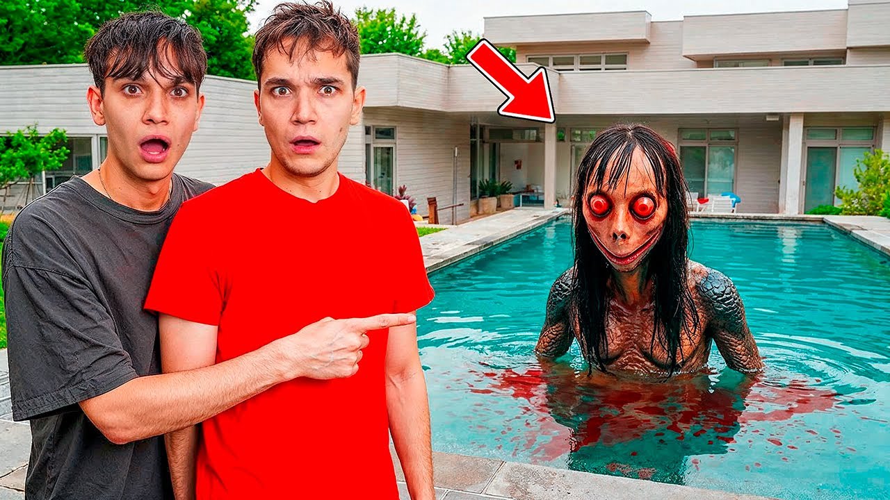 WE CAUGHT SOMETHING REALLY CREEPY IN OUR POOL 😱 | Lucas and Marcus