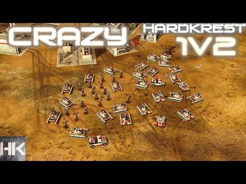 Видео: Command & Conquer Generals Zero Hour AI Mod - Insane - 1v2 - Безумный ВВС