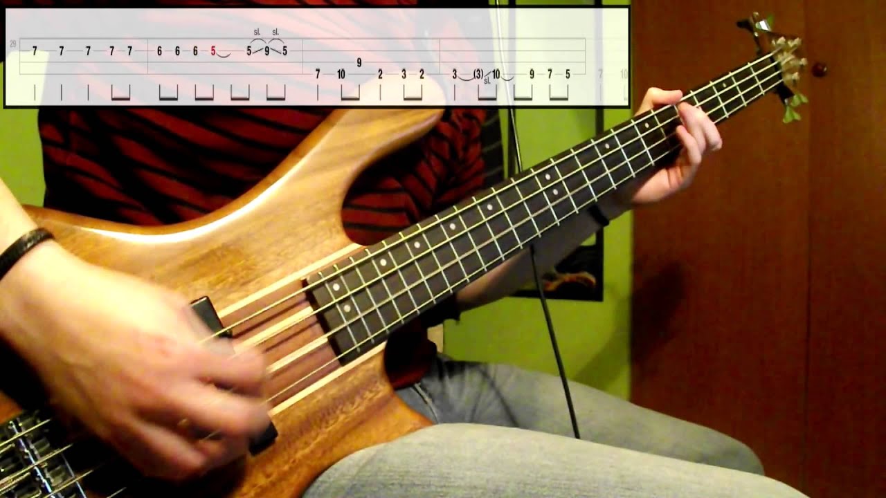 Nirvana - Lounge Act (Bass Cover) (Play Along Tabs In Video) - YouTube