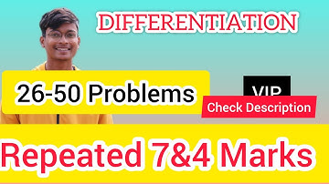 Differentiation in Telugu || Part 2 || 26-50 Problems