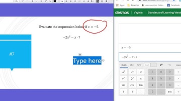 Evaluating Expressions with Desmos