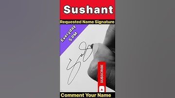 SUSHANT NAME SIGNATURE STYLE || S LETTER SIGNATURE DESIGN || #ytshorts #trendingshorts #shortsfeed