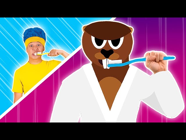 “Trrr-Ra-Ta-Ta“ (Brush Your Teeth) | D Billions Kids Songs class=
