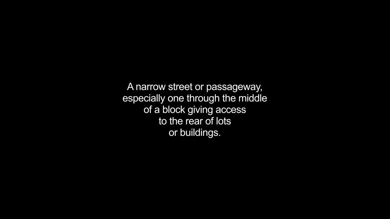 alleys video Dictionary meaning and pronunciation YouTube