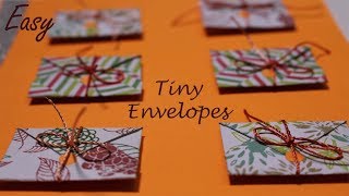 Mini envelope tutorial  - how to make mini envelopes for explosion box- tiny envelopes
