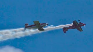 Whirly Flying - Aerobatic Stunts by Thorp T-18 + Laser230 + Pitts S1 - Flygfesten 2022