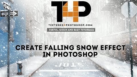 Create a Falling Snow Winter Effect - Photoshop Tutorial