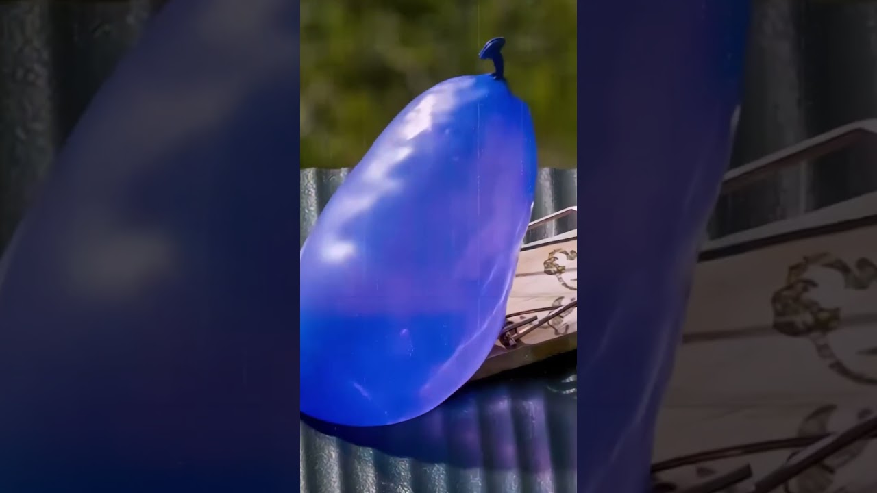 💧 Globo de Agua vs. Trampa en Slow-Mo 🐭 