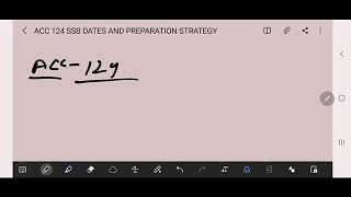 ACC 124 SSB DATES NOTIFICATIONS AND PREPARATION STRATEGY | ACC 124 SSB|